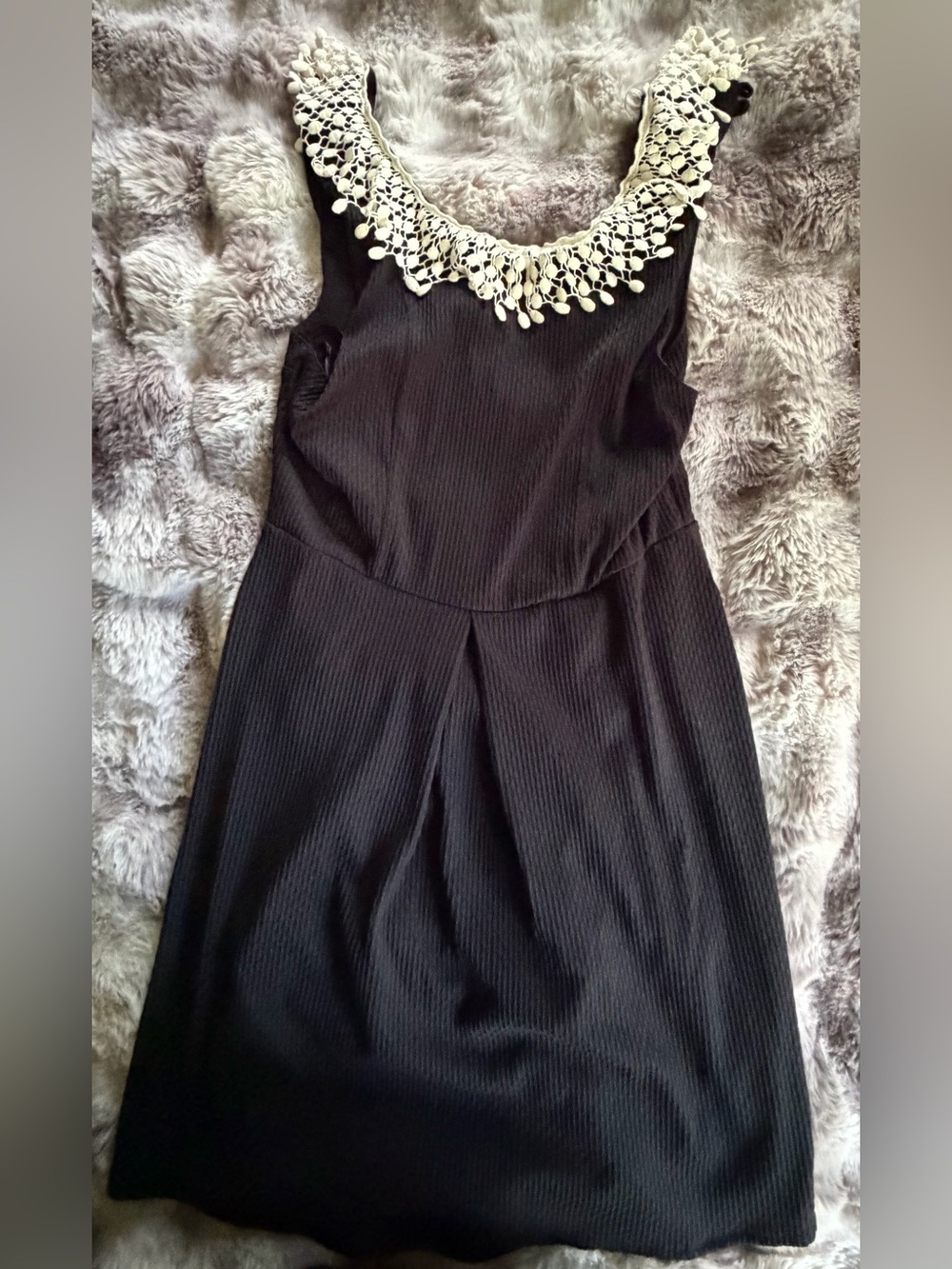 Free People Dress with Crochet Collar